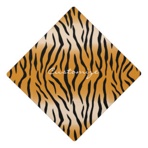 Toque De Diplômé Tiger Stripes Motif Thunder_Cove