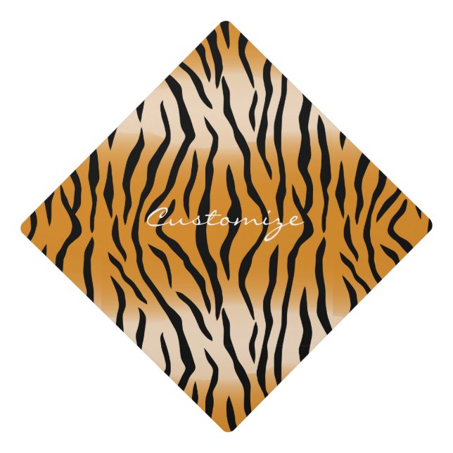Toque De Diplômé Tiger Stripes Motif Thunder_Cove (Devant)