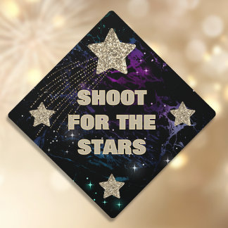 Toque De Diplômé Tirez pour les Étoiles Galaxie Étoile Filante Doré