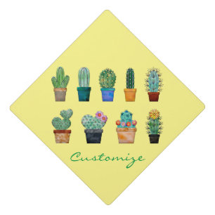Toque De Diplômé Tonnerre-Cove des Plantes de Cactus agrafés