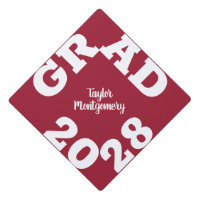 Topper de la capuche de graduation Gras GRAD Crims