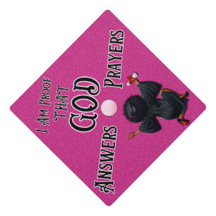 Toque De Diplômé Topper de la casquette de diplôme afro-américaine