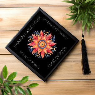 Toque De Diplômé Topper de la casquette de graduation d'art populai
