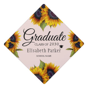 Toque De Diplômé Tournesols rustiques chic élégant été