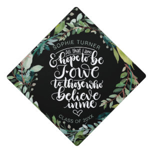 Toque De Diplômé Tout ce que je suis et espère être, je dois à ceux