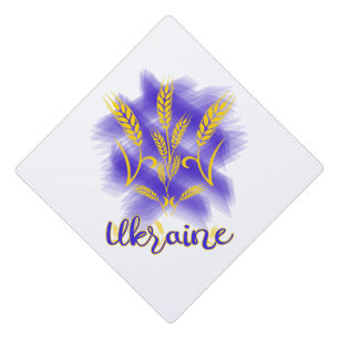 Toque De Diplômé Trident ukrainien fait d'oreille de blé