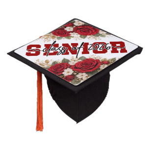 Toque De Diplômé Typographie de la promotion senior florale de 2026