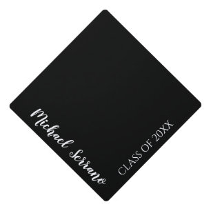 Toque De Diplômé Typographie noire simple