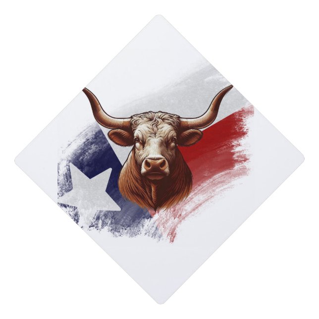 Toque De Diplômé Vache longhorne du Texas (Devant)