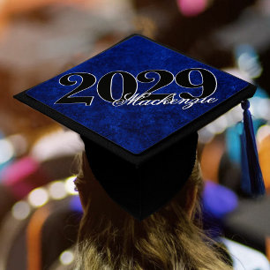 Toque De Diplômé Velvet Grad   Sapphire Blue Dark Jewk Tone Grunge