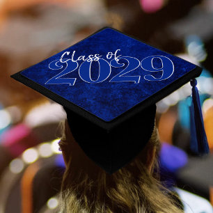 Toque De Diplômé Velvet Grad   Sapphire Blue Dark Jewk Tone Grunge