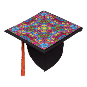 Toque De Diplômé Verre Vintage pourpre Kaleidoscope