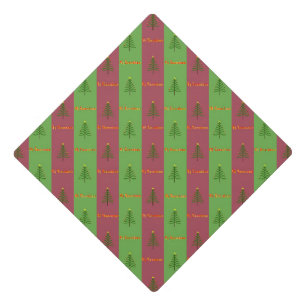 Toque De Diplômé Vieux Monde Arbre de Noël Motif À feuillage persis