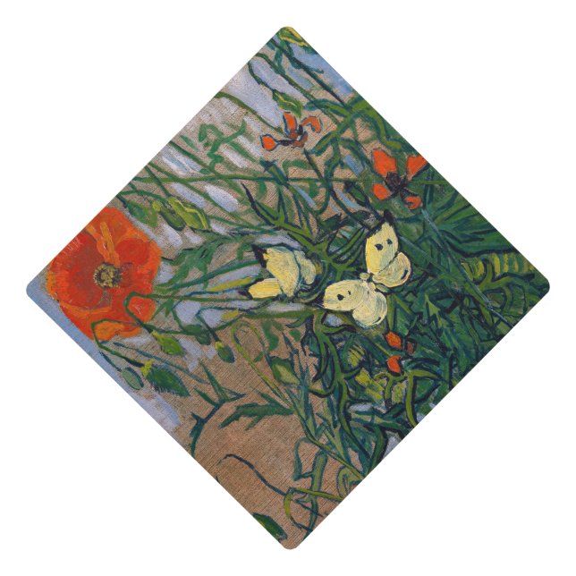 Toque De Diplômé Vincent van Gogh - Papillons et papillons (Devant)