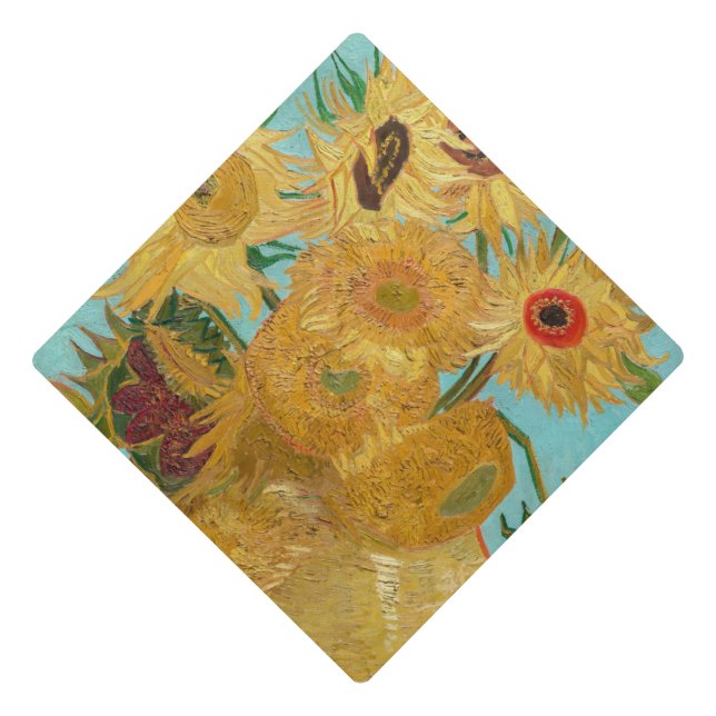 Toque De Diplômé Vincent Van Gogh - Vase avec douze tournesols (Devant)