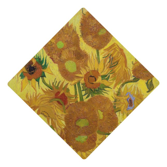 Toque De Diplômé Vincent van Gogh - Vase avec quinze tournesols (Devant)
