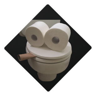 Toque De Diplômé Visage des toilettes souriantes