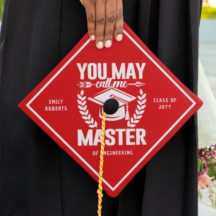 Toque De Diplômé Vous Pouvez M'Appeler Master Fundy Classe Rouge Mo