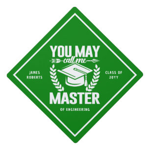Toque De Diplômé Vous Pouvez M'Appeler Master Fundy Modern Green Cl