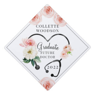 Toque De Diplômé Watercolor Future Doctor Class Of 2022