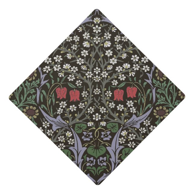Toque De Diplômé William Morris Blackthorn Tapestry Floral (Devant)