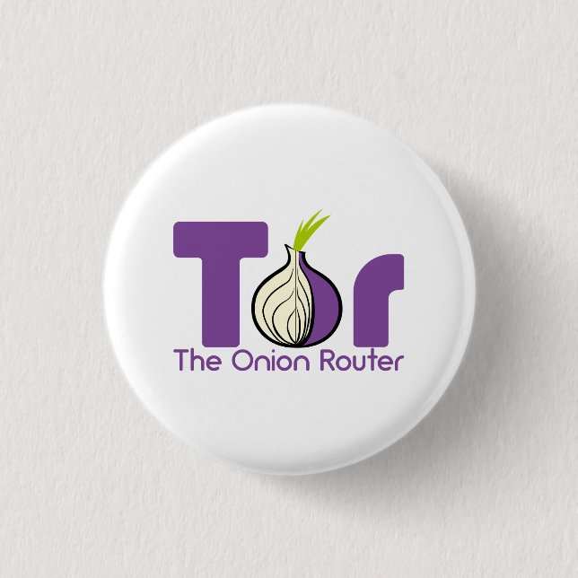 Tor - The Onion Router 1 Inch Round Button (Front)
