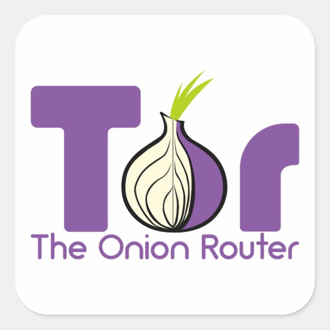 Tor - The Onion Router Square Sticker (Front)