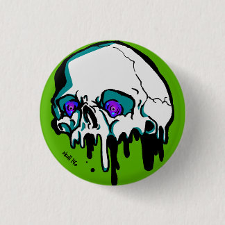 Toraru Skull (green) Your Custom Round can badge 1 Inch Round Button