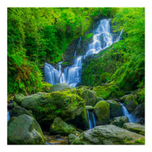 Torc Waterfall Poster Killarney Park Ireland