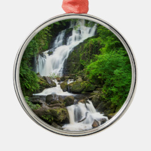 Torc waterfall scenic, Ireland Metal Ornament