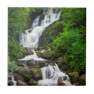 Torc waterfall scenic, Ireland Tile