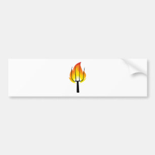 Torch and Pitchfork Bumper Sticker