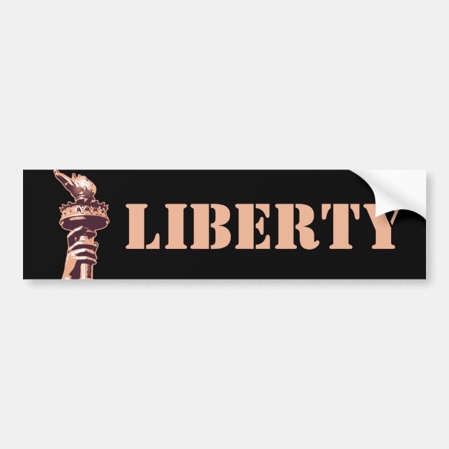 Torch of Liberty Bumper Sticker (Front)