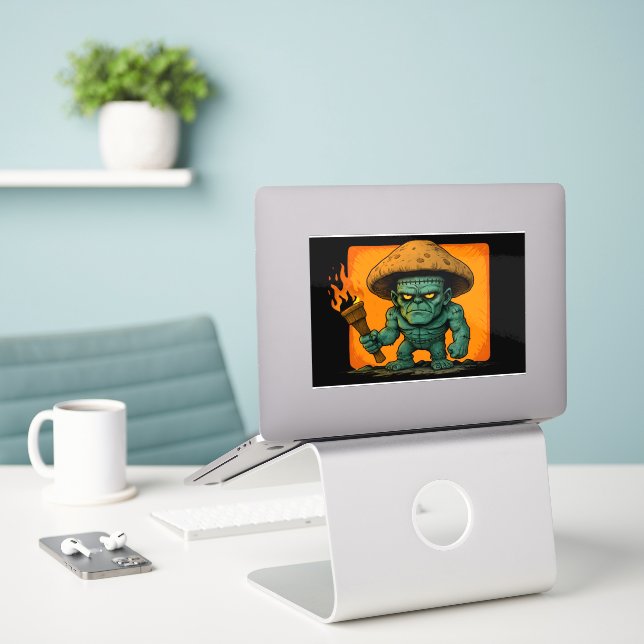 Torch & Temper – Mushroom Beast Design (Laptop On Desk)