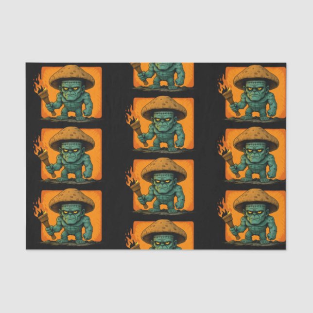 Torch & Temper-Mushroom Beast Pattern Tissue Paper (Front)