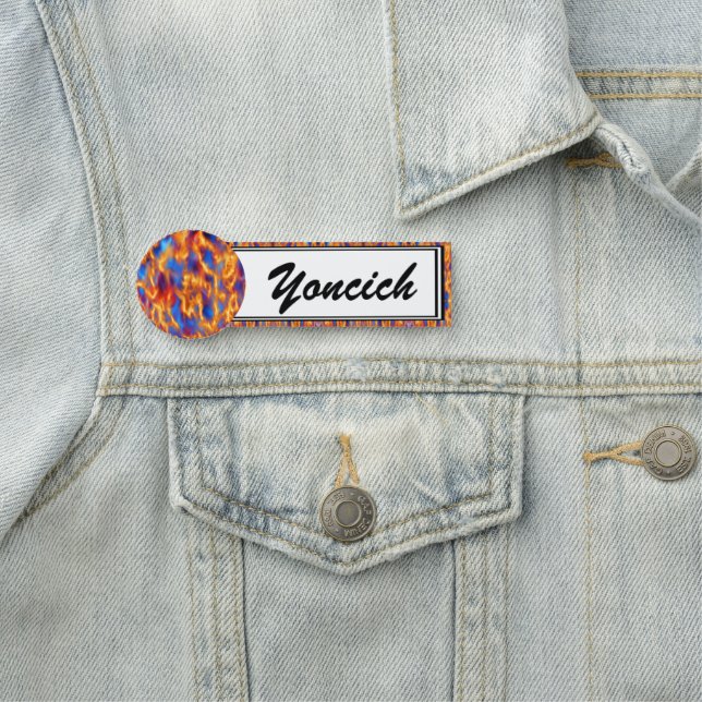 Torched by Kenneth Yoncich Name Tag (In Situ)