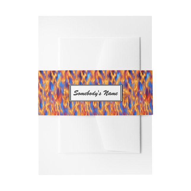 Torched (Personalized) by Kenneth Yoncich Invitation Belly Band (Front Example)