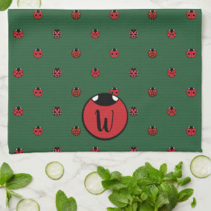 Torchon de cuisine à pois ladybug