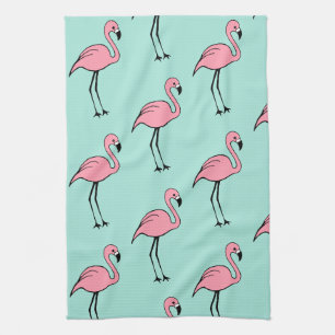 Torchon de cuisine cadeau rétro flamant rose
