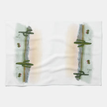 Torchon de cuisine |Coucher de soleil dans le dése