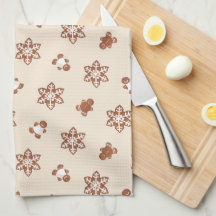 Torchon de cuisine de Noël au thème du biscuit au