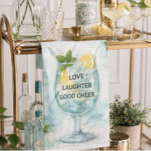 Torchon de cuisine | Gin & Tonic Citron Menthe Cad