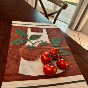 Torchon de cuisine Tomates Récolte   Cuisine de Fe