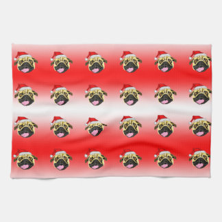 Torchon de Noël Pug