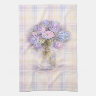Torchon Hydrangea Décoration de cuisine carreaux