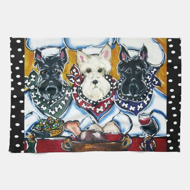 Torchons Scottie (Horizontal)
