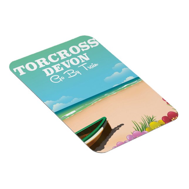 Torcross, Devon beach holiday poster Magnet (Right Side)