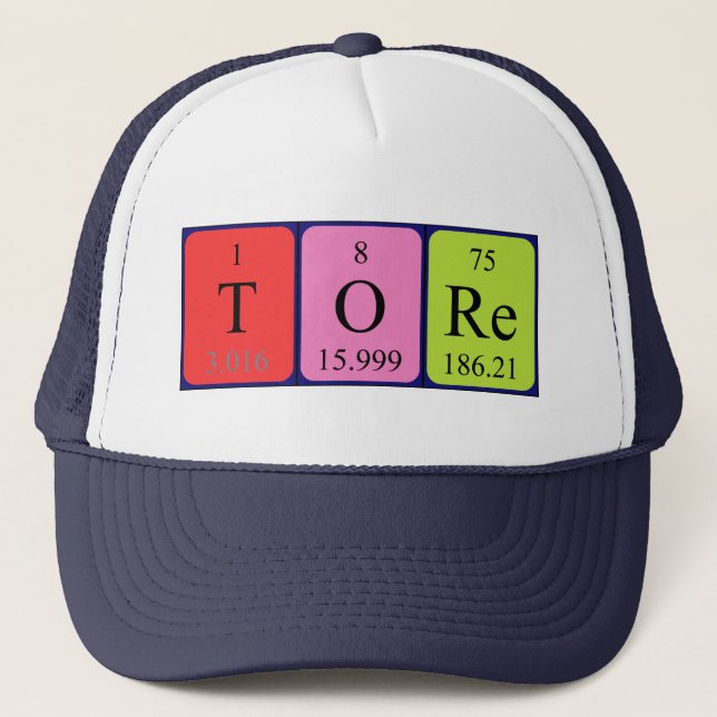 Tore periodic table name hat (Front)