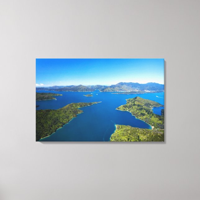 Torea Bay, Queen Charlotte Sound, Marlborough Canvas Print (Front)