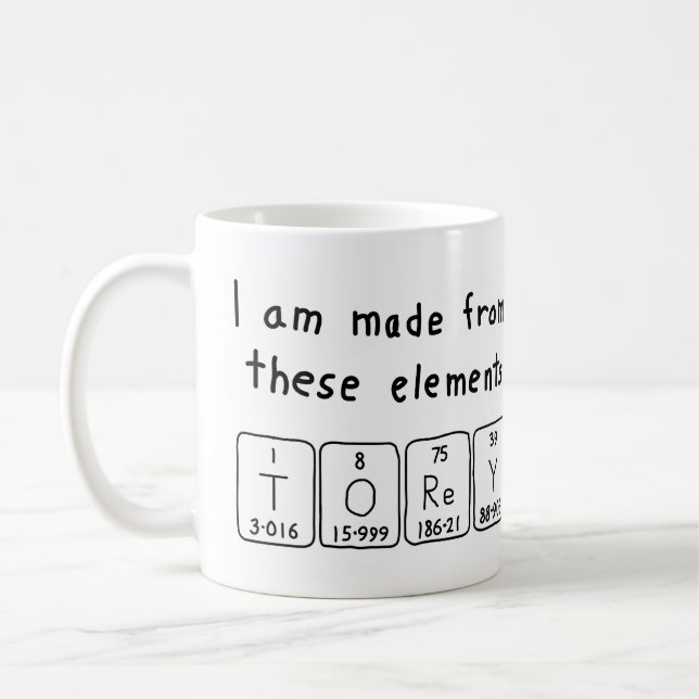 Torey periodic table name mug (Left)